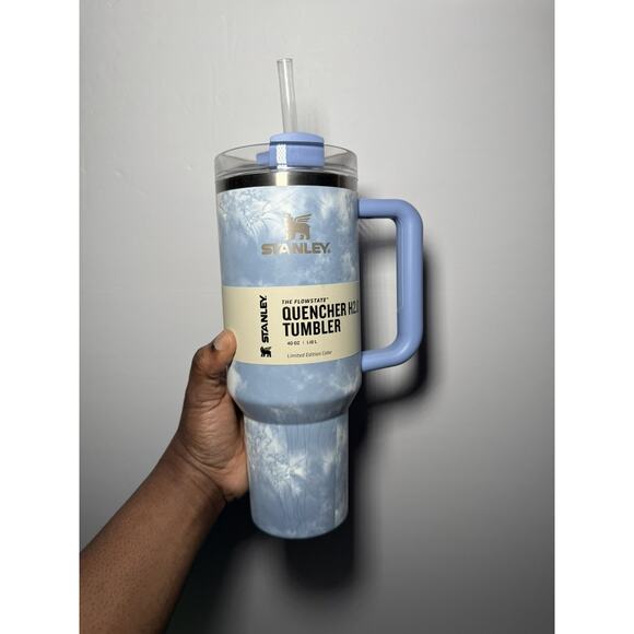 Stanley X Target Exclusive OCEAN BLUE TIE DYE H2.O Flowstate Quencher BNWT - Picture 3 of 7